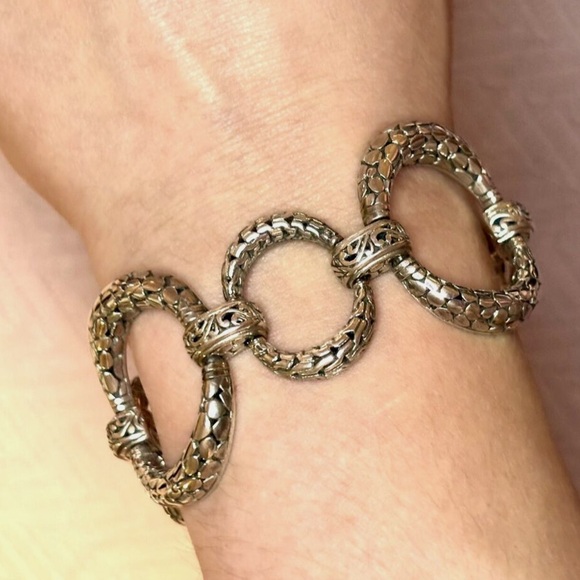 SARDA 925 STERLING SILVER BRACELET - Size 7 - Picture 8 of 10